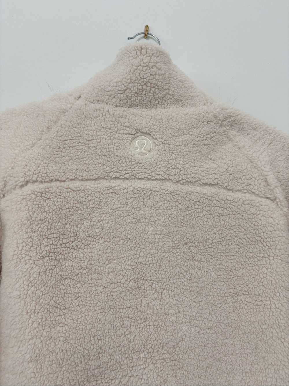 Lululemon Scuba Oversized Fleece Funnel Neck M/L Bone EUC - Picture 7 of 12